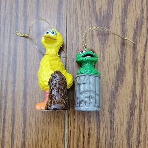 Vintage Muppets Sesame Street Ceramic 1971 1977 Christmas Ornament